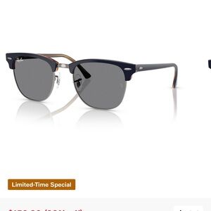 Ray-Ban Clubmaster Sunglasses in Navy and Gray